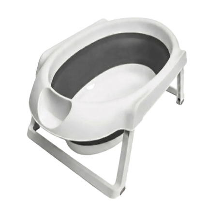 Baignoire bébé pliable avec pieds robustes et design peu encombrant pour le bain à la maison