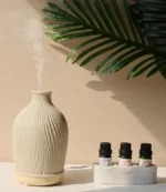 Diffuseur d'huiles essentielles à brume fine en forme de vase décoratif pour une ambiance apaisante à la maison - Image 2