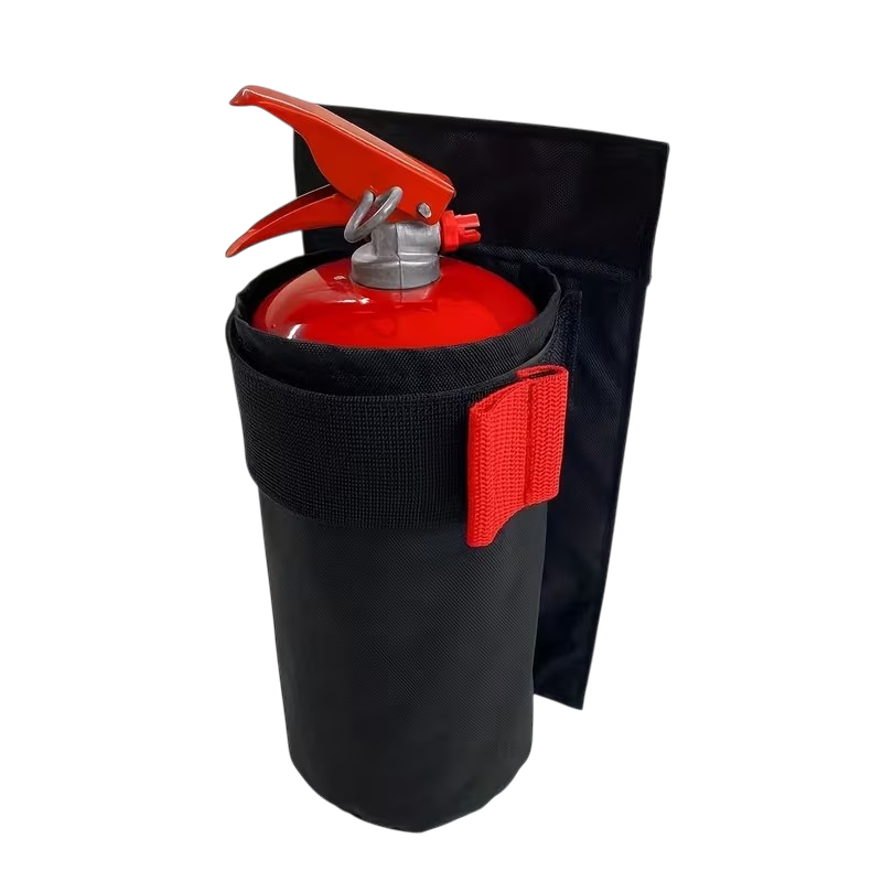 0fa309f6-ff9c-4ba7-8076-f1e1f26aabc7 Support pour extincteur de voiture avec fixation scratch