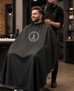 Cape de coiffure avec fermeture à pressions réglable - Image 2