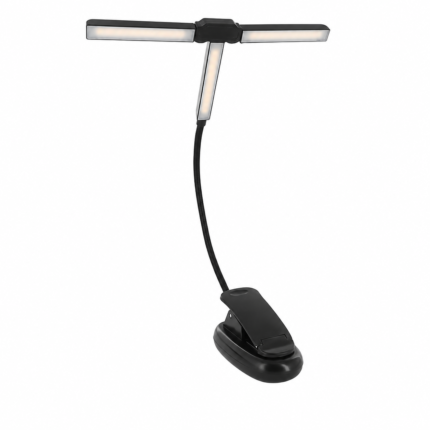 Lampe pour pupitre à 51 LED avec pince et recharge USB-C