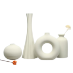 Set de 4 vases décoratifs pour fleurs séchées