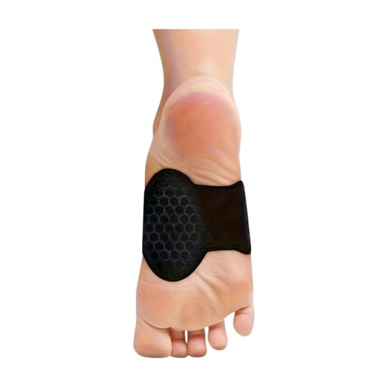 Coussinet de talon à soutien en forme de 8 noir - design amortissant pour le talon et la voûte dans les chaussures
