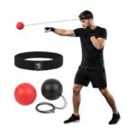 Lot de balles réflexes de boxe pour la coordination, la vitesse et les réflexes, pour adultes