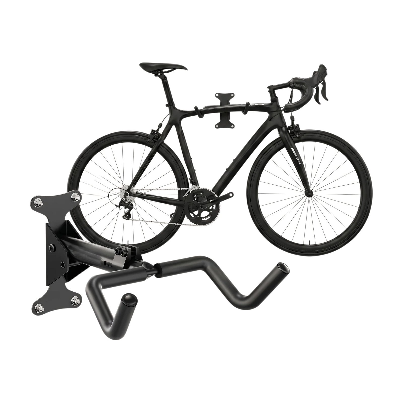 Support mural en métal pour vélo pour un rangement horizontal et une installation murale peu encombrante Support mural en métal pour vélo pour un rangement horizontal et une installation murale peu encombrante