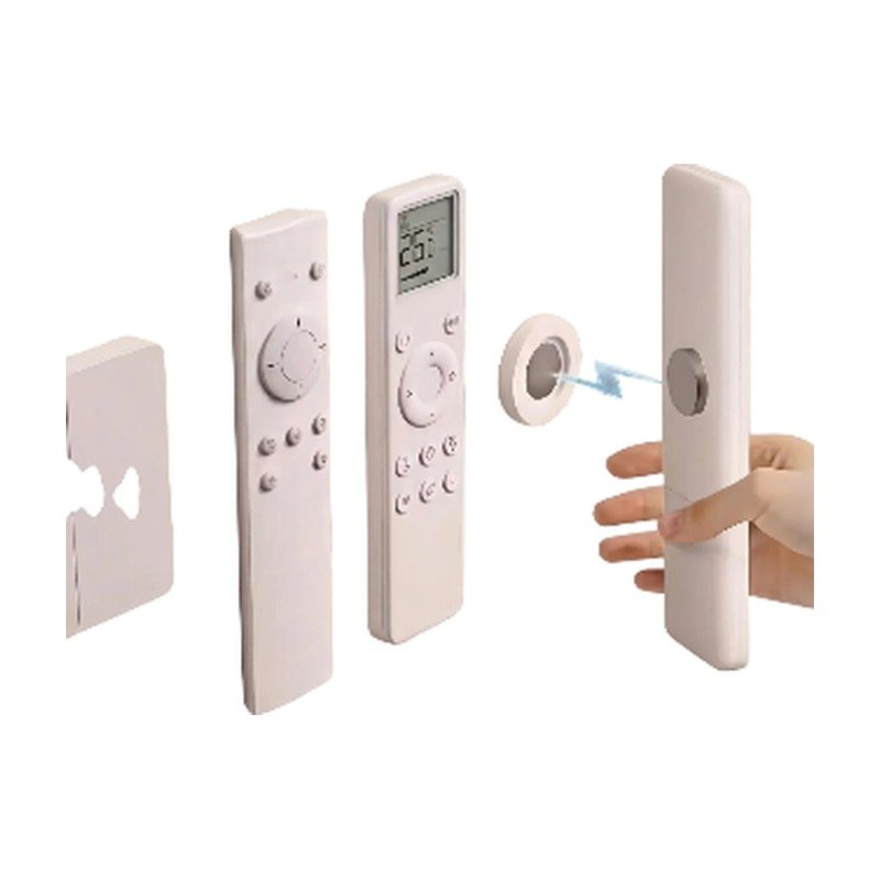 Support magnétique pour télécommande à fixer au mur sans clous pour un rangement discret de la télécommande