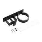 Support de sèche-cheveux en métal à fixation murale pour un rangement organisé dans la salle de bain