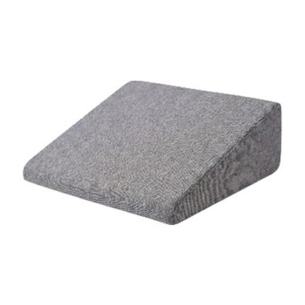 Coussin pour tablette avec support bleu et gris pour un angle confortable et un appui doux pour tablette et petit ordinateur portable