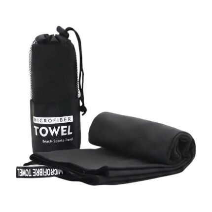 Serviette de sport microfibre à séchage rapide et rangement compact pour le fitness, le sport et les voyages