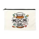 Trousse de voyage pour médicaments, cosmétiques et articles de toilette – 22 × 18 cm
