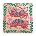 Housses de coussin bohème art populaire – 6 motifs colorés – Tigres
