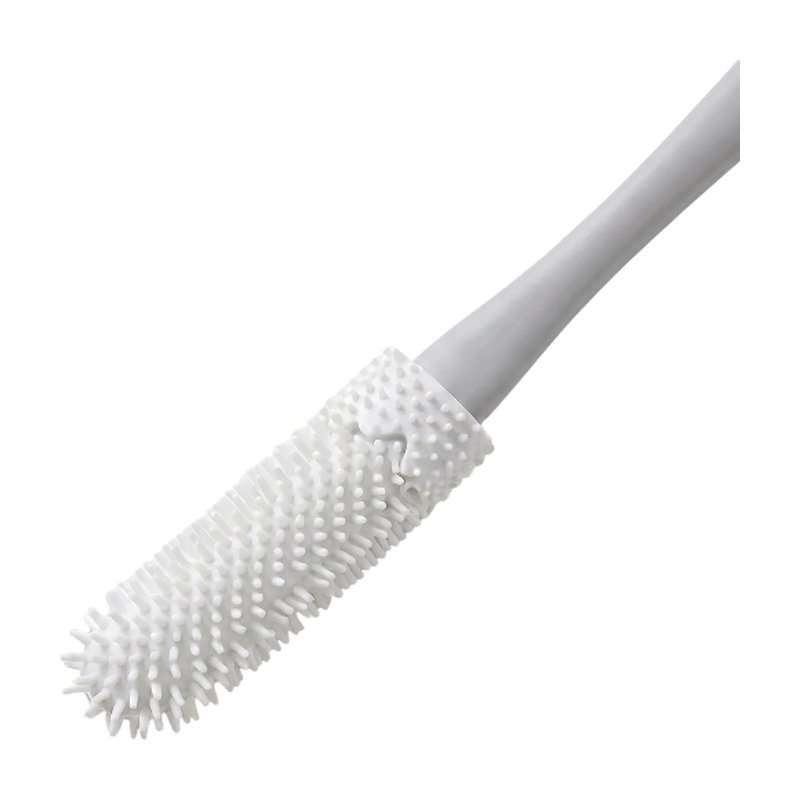 ef-29613-42297-fyld85 Brosse pour les pieds rose et grise à long manche pour le nettoyage et l’exfoliation - Image 1