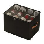 Rangement à chaussures pliable avec couvercle gris, noir et beige pour un rangement organisé à l’abri de la poussière - Image 3