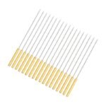 Brochettes pour barbecue en acier inoxydable avec manche en bois pour une manipulation facile et des grillades pratiques, argent et marron clair