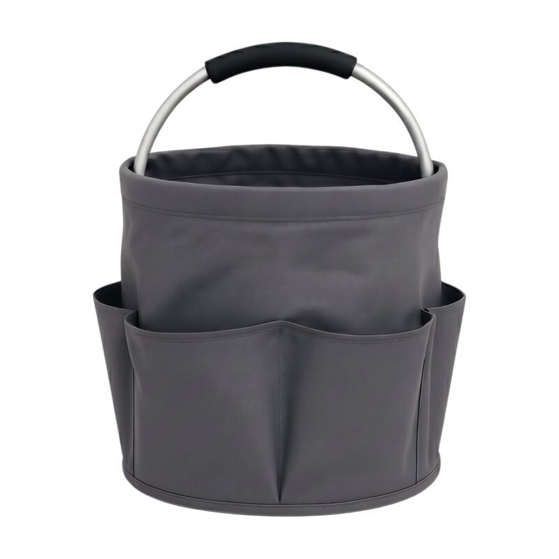 Panier de jardin avec poignée et poches pour outils de jardin 17 L