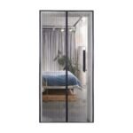 Moustiquaire magnétique pour porte à fermeture automatique et circulation d'air libre pour les encadrements de porte