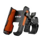 Support de téléphone pour guidon de vélo avec verrouillage rapide et absorption des chocs