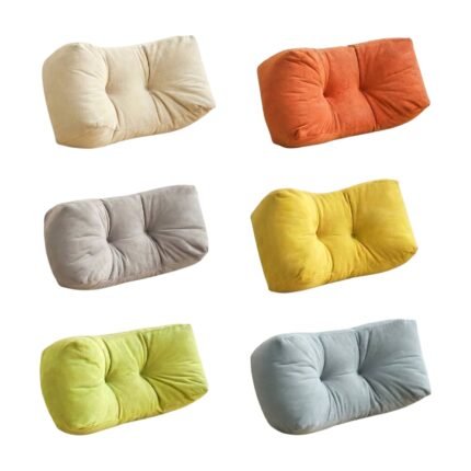 Coussin de soutien lombaire en 6 couleurs pour un meilleur confort d'assise et un soutien ergonomique au travail et à la détente