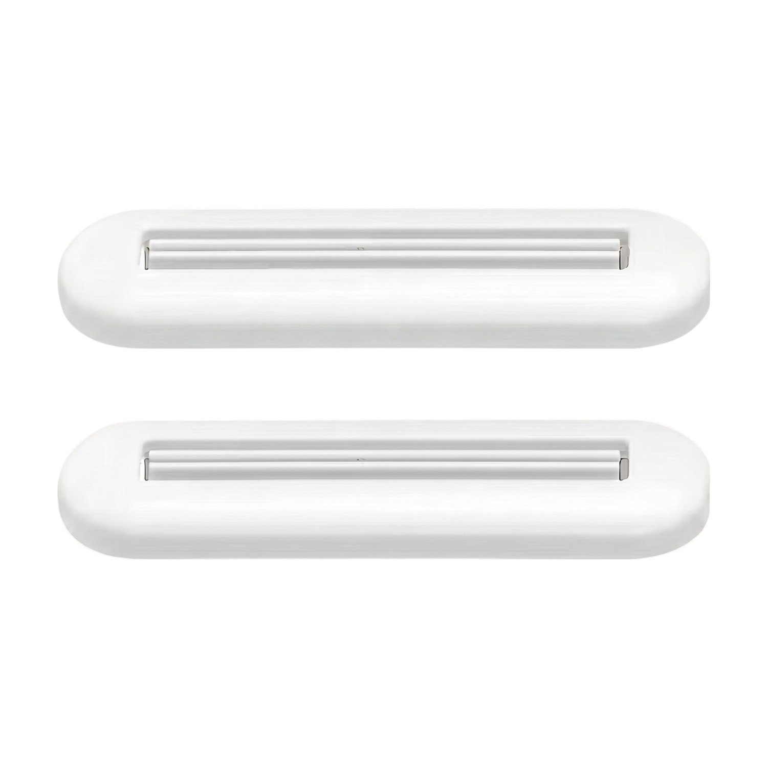 ef-34632-44621-fyld85 Clip presse-tube blanc – presse-tube coulissant avec barre métallique pour dentifrice, crème et tubes souples - Image 1