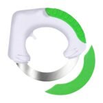 Couteau berceuse de cuisine à lame incurvée et poignée ergonomique pour hacher et couper avec contrôle