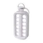 Bac à glaçons en forme de bouteille avec couvercle et poignée pour un rangement compact au congélateur, petits glaçons