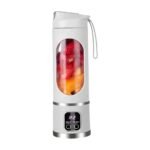 Mini blender pour smoothies au design compact avec récipient format portion pour boissons fraîches