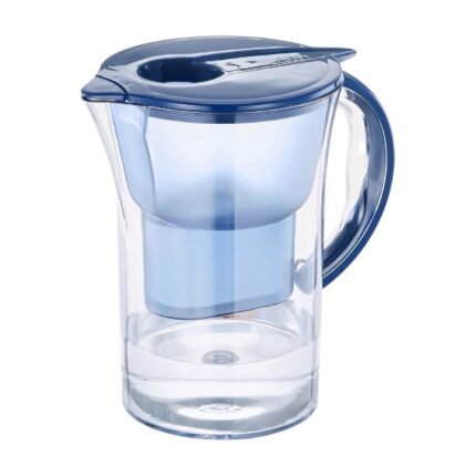 Carafe filtrante avec couvercle et poignée pour filtrer l'eau du robinet et un goût plus frais au quotidien