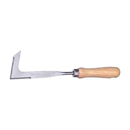 Couteau désherbeur à manche en bois pour retirer mauvaises herbes et mousse entre pavés et dalles