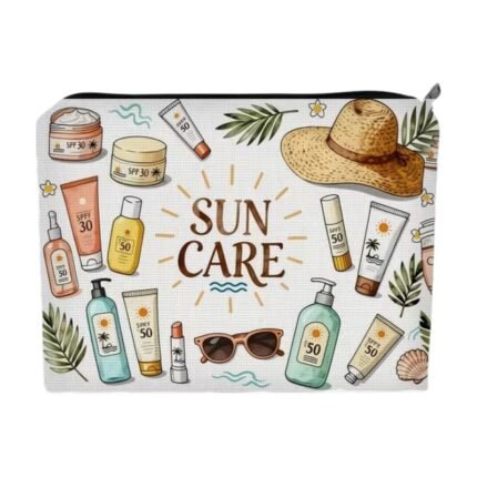 Trousse de toilette zippée pour le voyage et les petits objets – 22 x 15 cm – image 2
