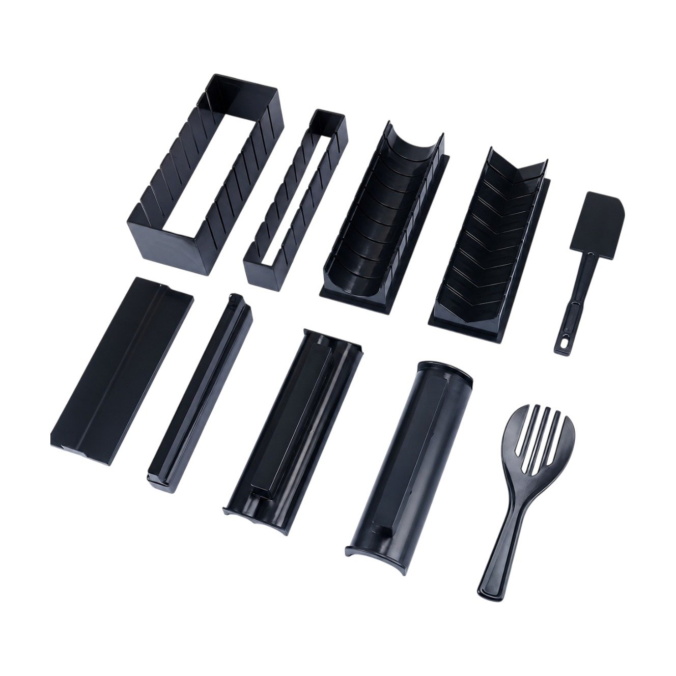 ef-51627-51629-fyld85 Set d'ustensiles à sushi 10 pièces avec moules et accessoires