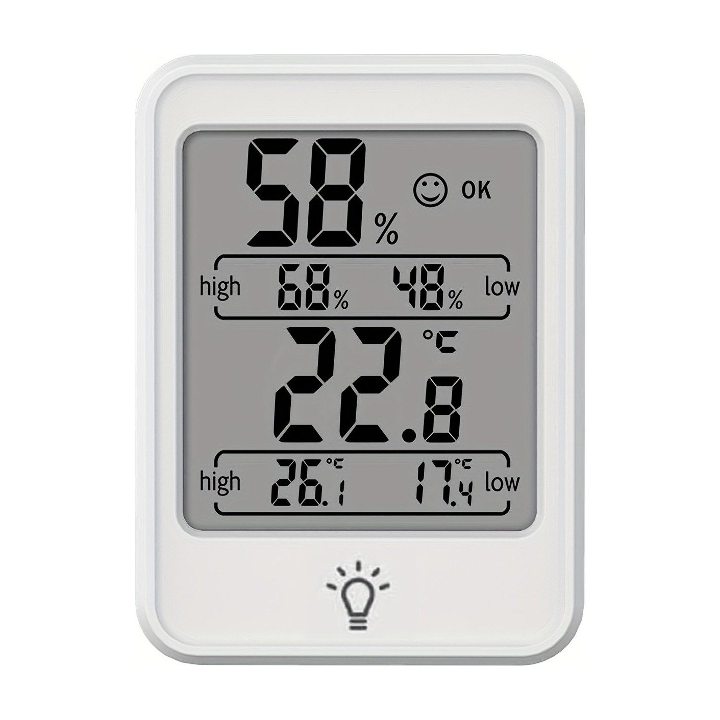 ef-53024-53023-fyld85 Thermomètre et hygromètre numérique rétroéclairé