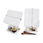 Miroir de maquillage LED tactile avec batterie rechargeable