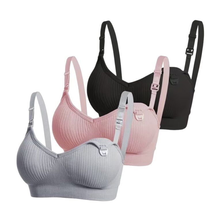 Soutien-gorge d'allaitement avec clips et coussinets amovibles – lot de 3
