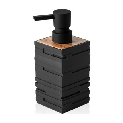 Distributeur de savon avec détail en bois pour cuisine et salle de bain