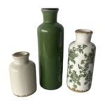 Set de 3 vases décoratifs en céramique