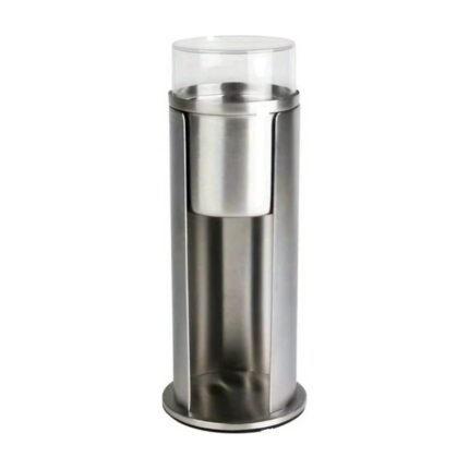 Distributeur de cotons-tiges et de disques de coton en acier inoxydable – 2 en 1