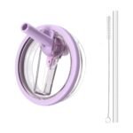 Couvercle à paille rabattable étanche pour gobelet Stanley 1,18 l (40 oz) – Violet
