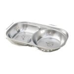 Assiette compartimentée pour enfant en acier inoxydable à 2 compartiments – 22 cm – Ours