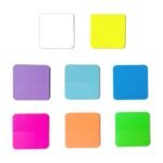 Notes adhésives transparentes – 160 feuilles en 8 couleurs, imperméables
